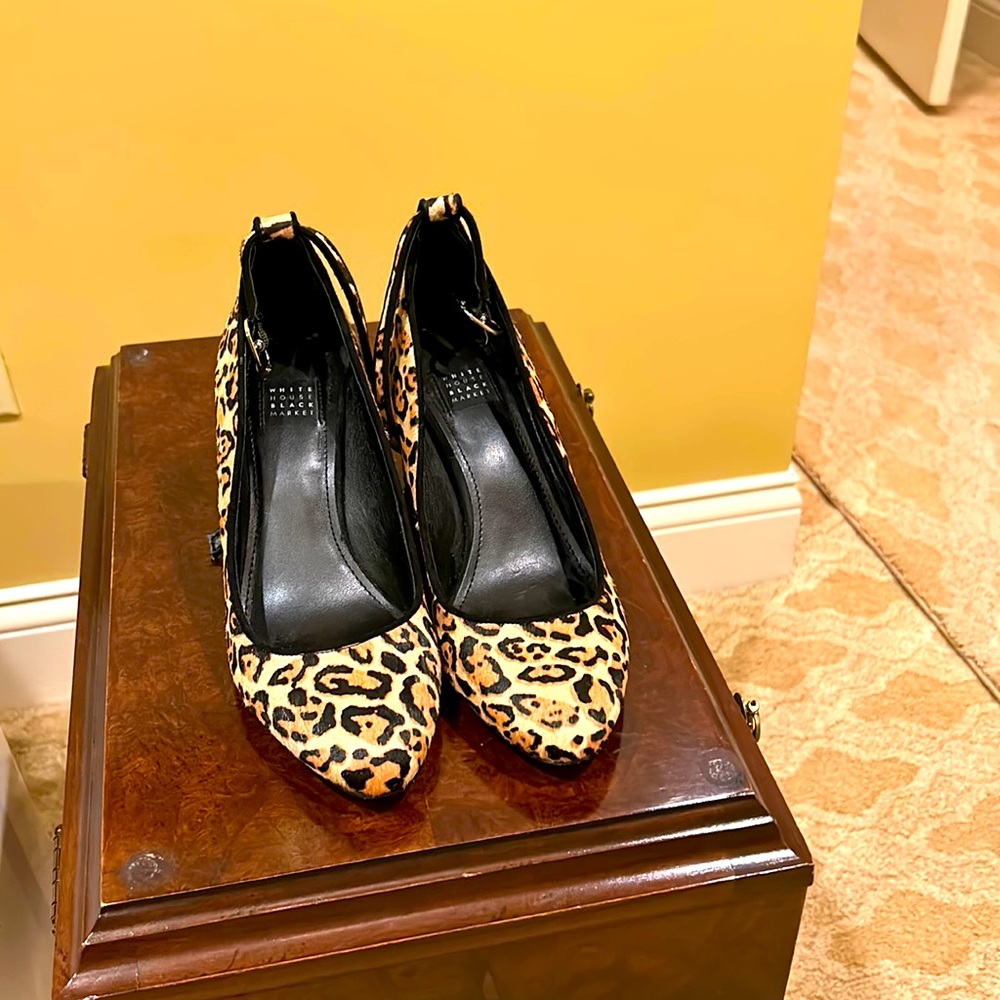 White House Black Market Leopard Pumps